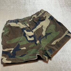 Forever 21 Camo Shorts Womens XS Green Military Camouflage Pull On Casual